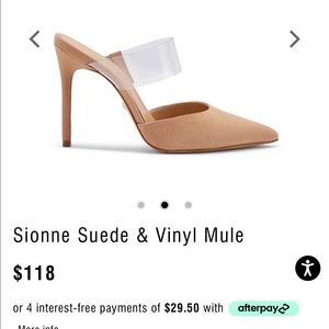 Schutz Sionne Suede & Vinyl Mule